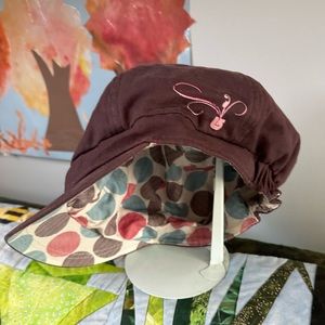 Burton newsboy cap - polka dot lining